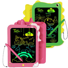 TEKFUN dinosaur doodle board 8.5 inch green for travel drawing.