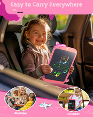 TEKFUN dinosaur doodle board in rosepink design inspires imaginative play.