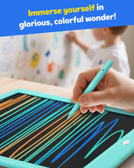 TEKFUN erase button clears the screen in one second for quick revisions.