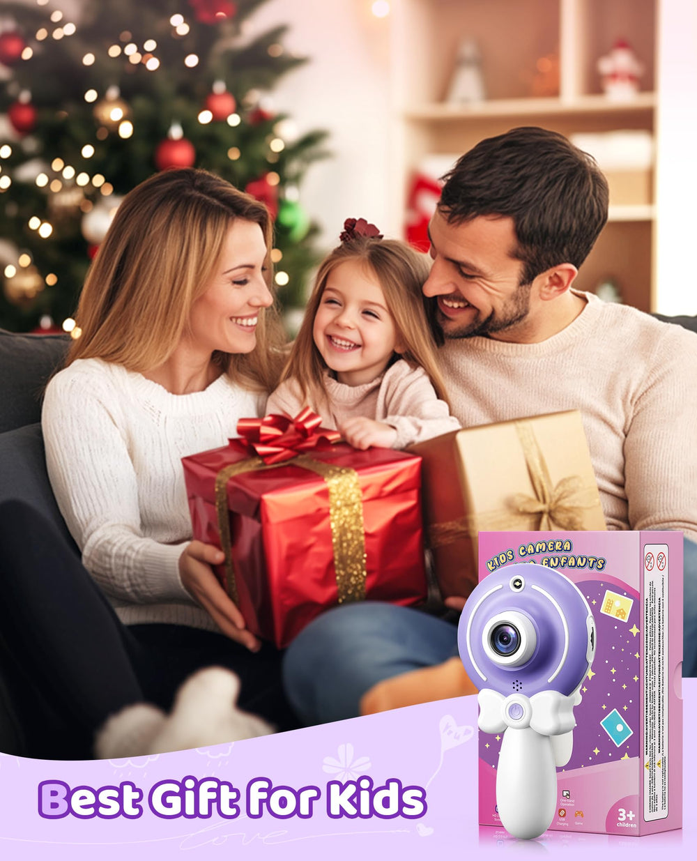 Tekfun camera toy with 32GB storage supports thousands of photos