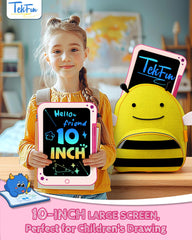 TEKFUN device with doodle scene showcasing kid drawing on the board