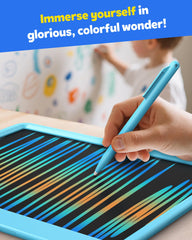 TEKFUN LCD writing tablet 12-inch blue portable design fits travel bags