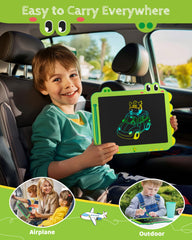 TEKFUN 12 inch green tablet ready for travel use in car or plane