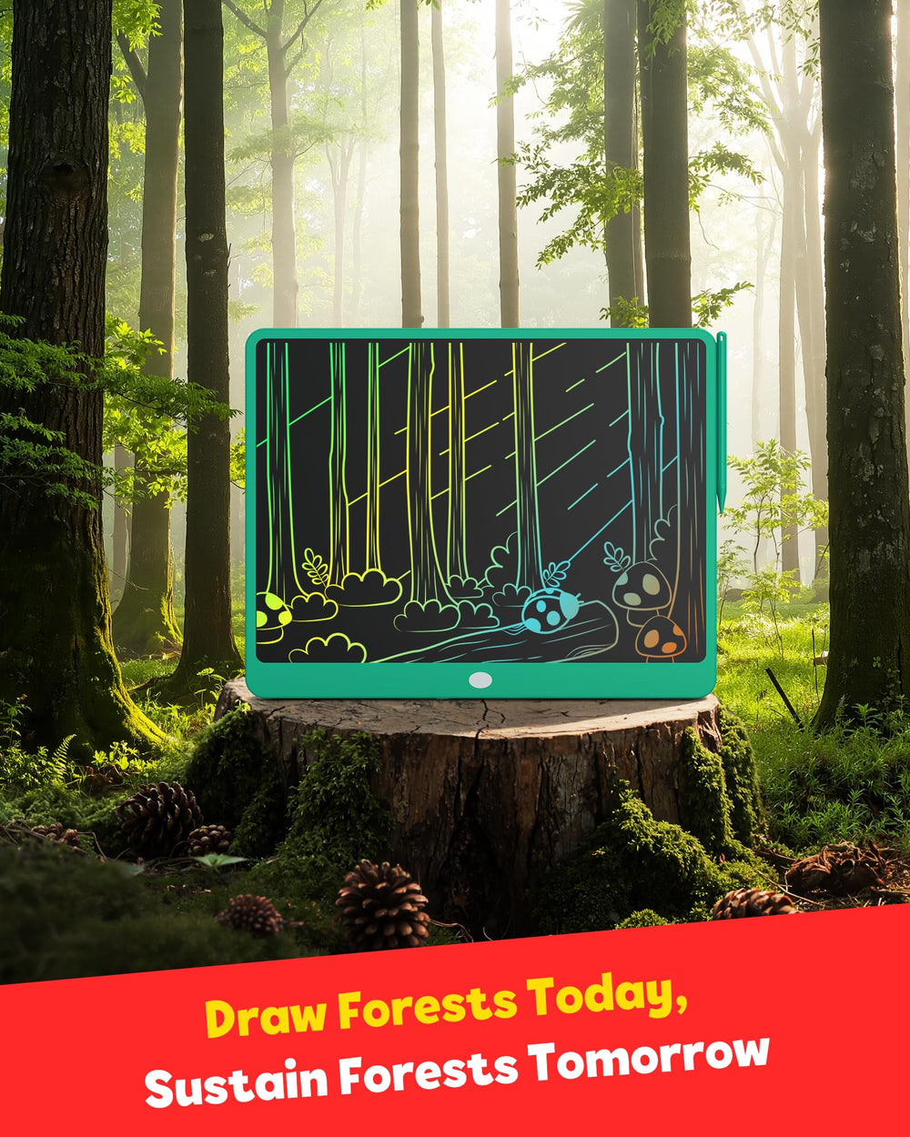 TEKFUN large display makes sharing artwork enjoyable for the whole family