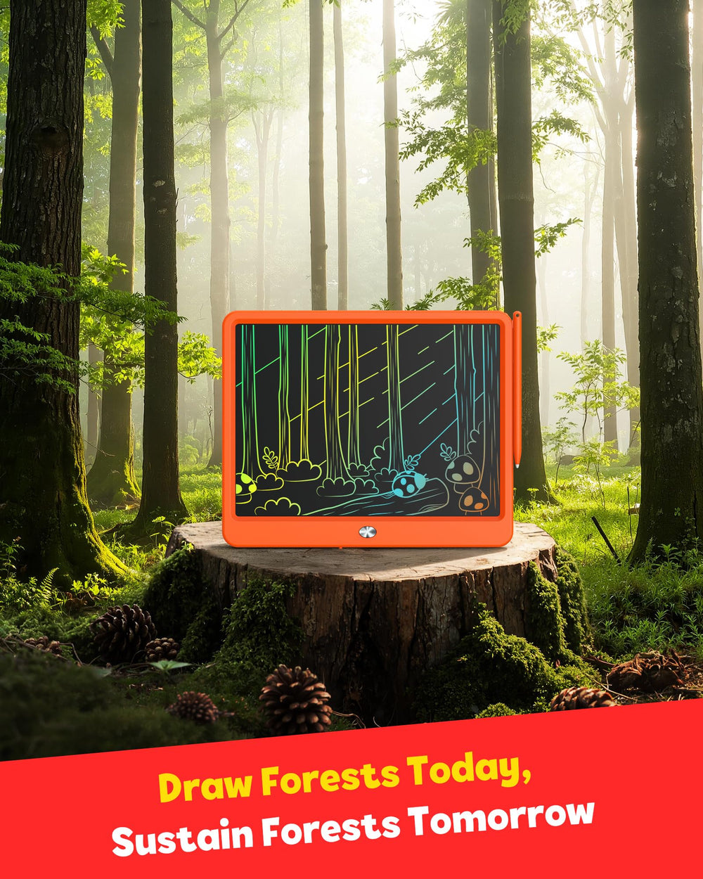 TEKFUN LCD Writing Tablet educational-creative play supports imagination during travel