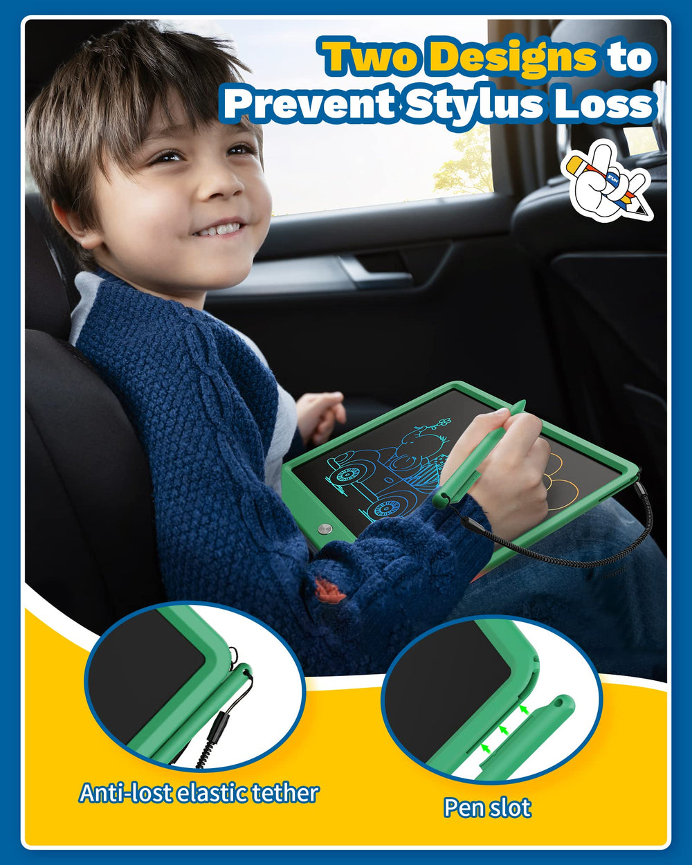 TEKFUN learning toy supports drawing, writing, and early word practice.