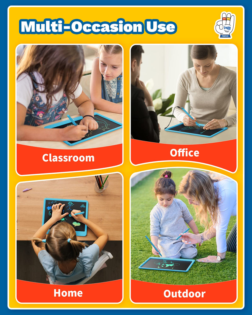TEKFUN lock feature prevents accidental erasing during play