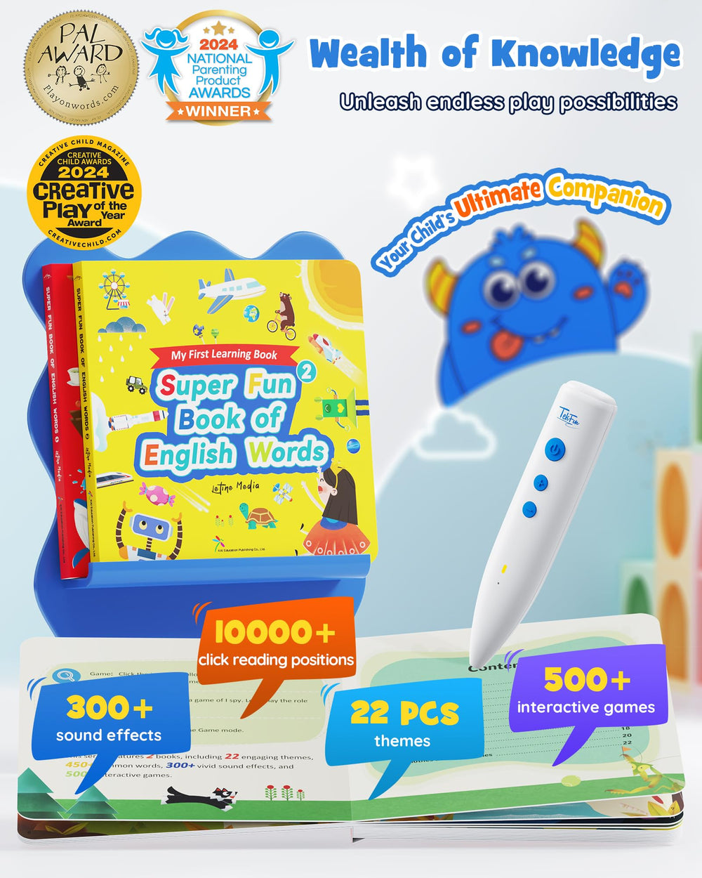 TEKFUN portable design makes learning on the go easier