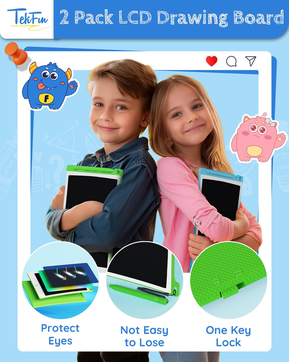 TEKFUN compact design fits bags for travel, restaurants, and waiting rooms.