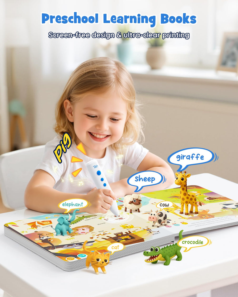 TEKFUN reading page interaction highlights touch-to-read capability