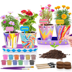 Tekoly pot painting kit for kids sparks colorful garden art projects.