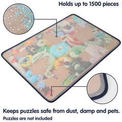 Tektalk lightweight and portable puzzle board for couch to bed transport
