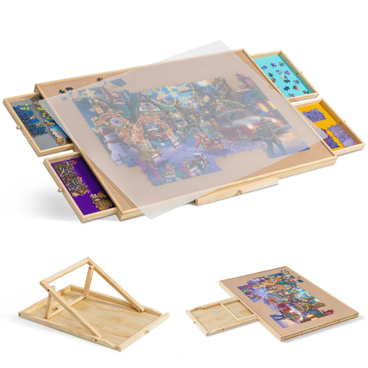 Tektalk jigsaw table with adjustable stand for ergonomic comfort during long sessions
