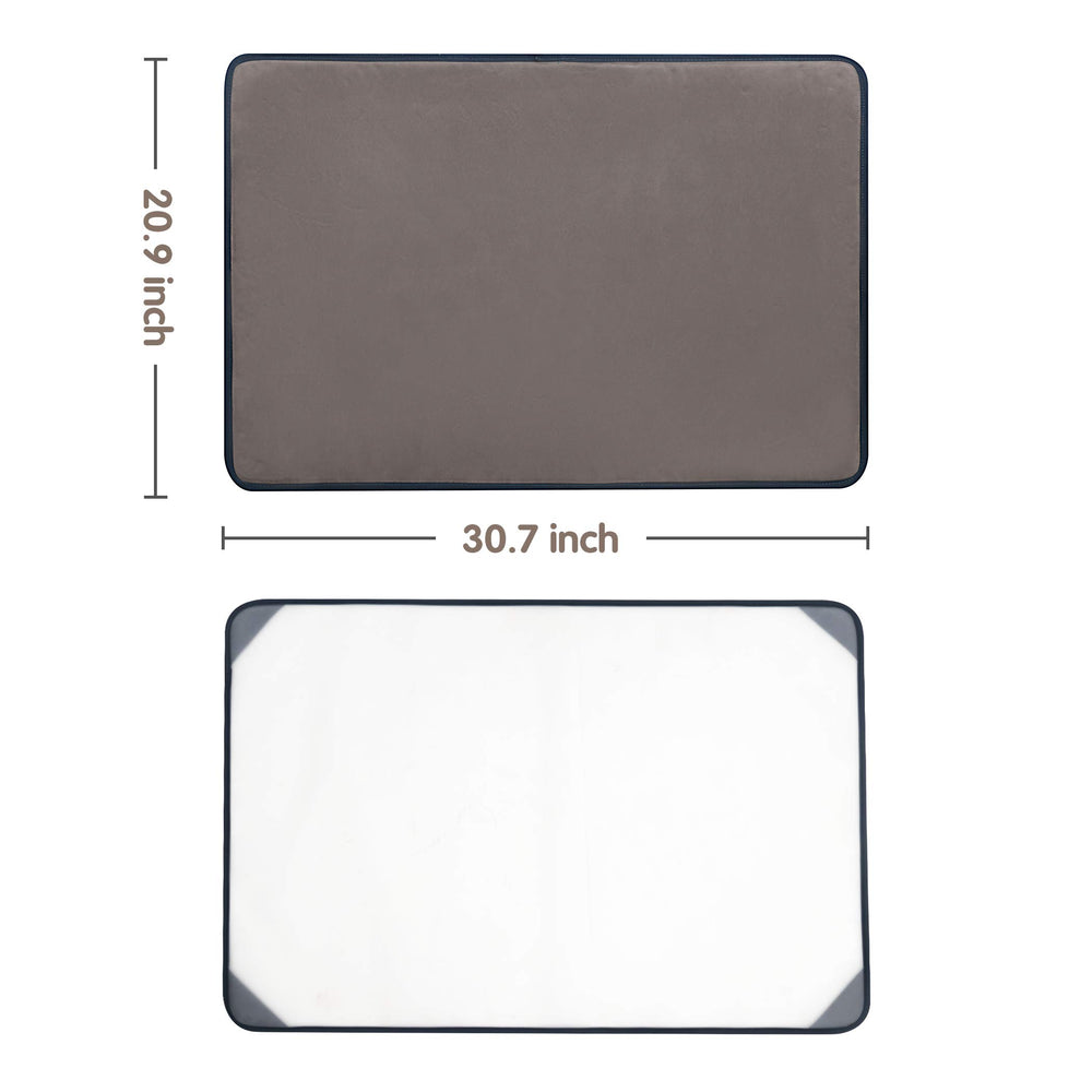 Tektalk puzzle board gray storage keeps workspace tidy.