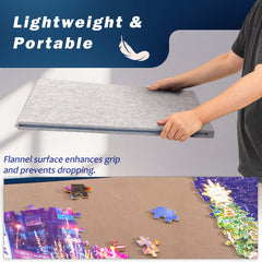 Tektalk puzzle-board suede-finish surface prevents piece slippage