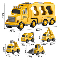 TEMI mixer car for pretend construction sites and hands-on play