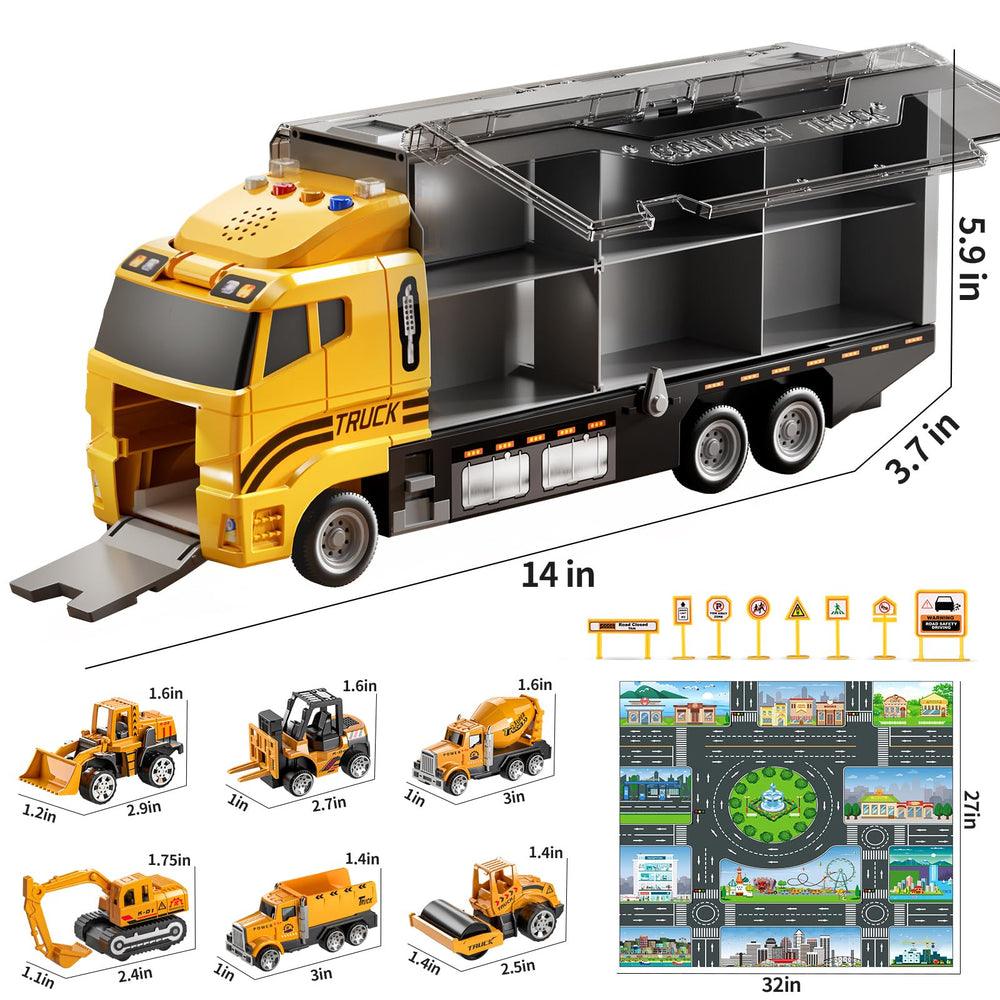 TEMI bulldozer image shows movable arm for hands-on building fun.