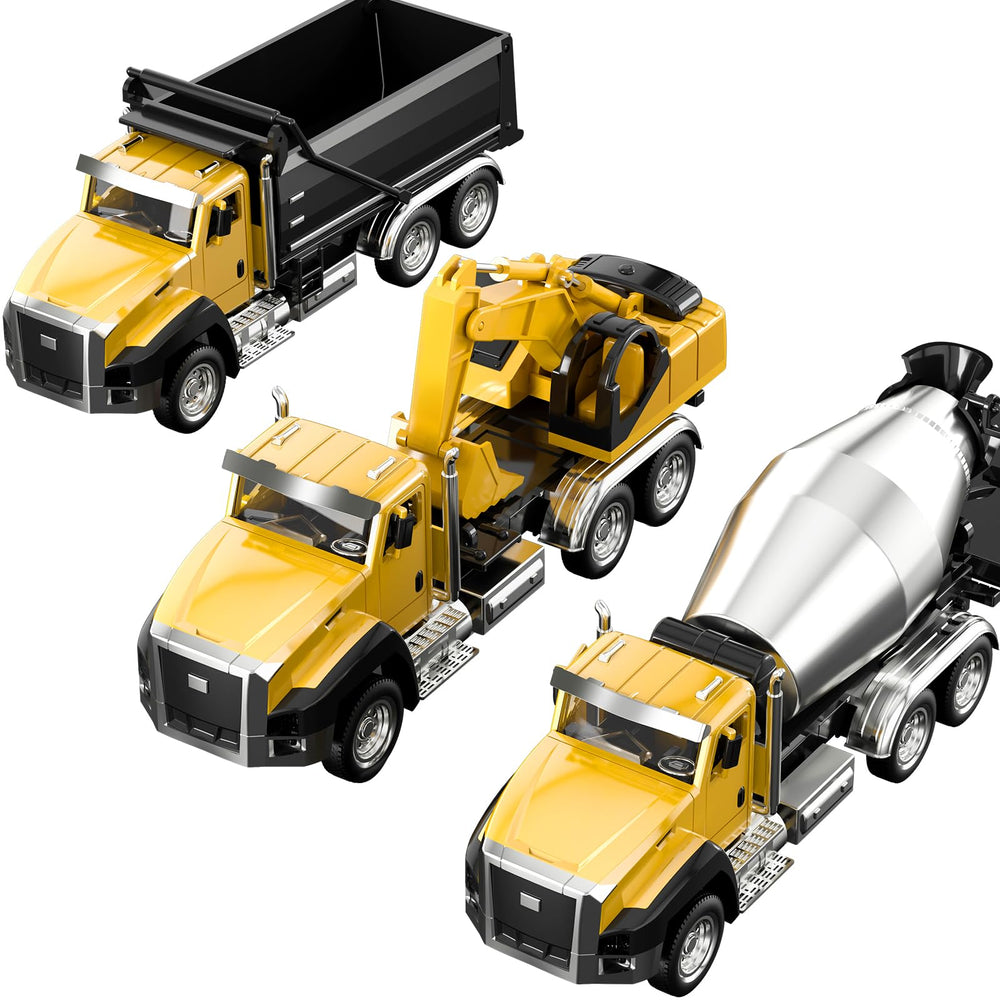 TEMI diecast digger with moving parts for active play.