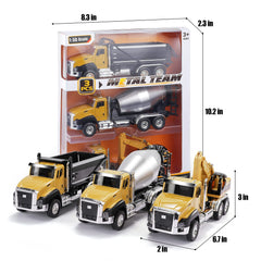 TEMI diecast mixer truck with rotating details for imaginative construction scenes.