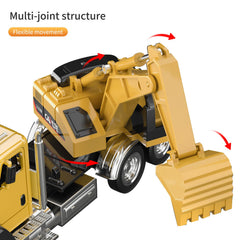 TEMI diecast trucks with six rubber tires for smooth rolling.
