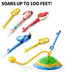 TEMI Dinosaur Rocket Launcher Ankylosaurus rockets ready for safe indoor play