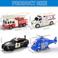 TEMI police car door opens for realistic pretend play