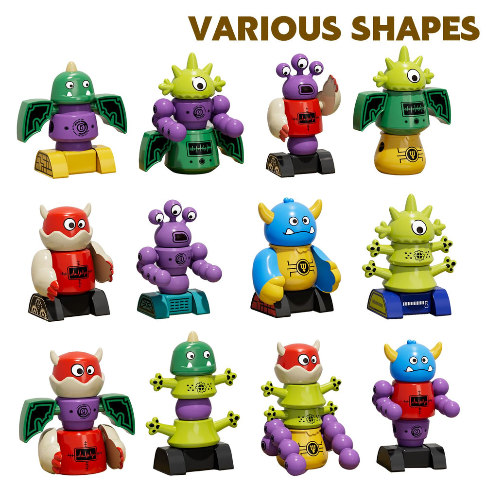 TEMI magnet robot toy shell monster safe curved shapes for easy building