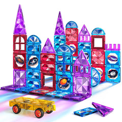TEMI magnet tiles 80-piece set for open-ended creativity and STEM learning.