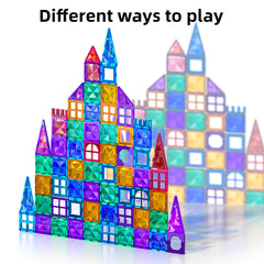 TEMI magnet tiles offer screen-free play that sparks imagination.