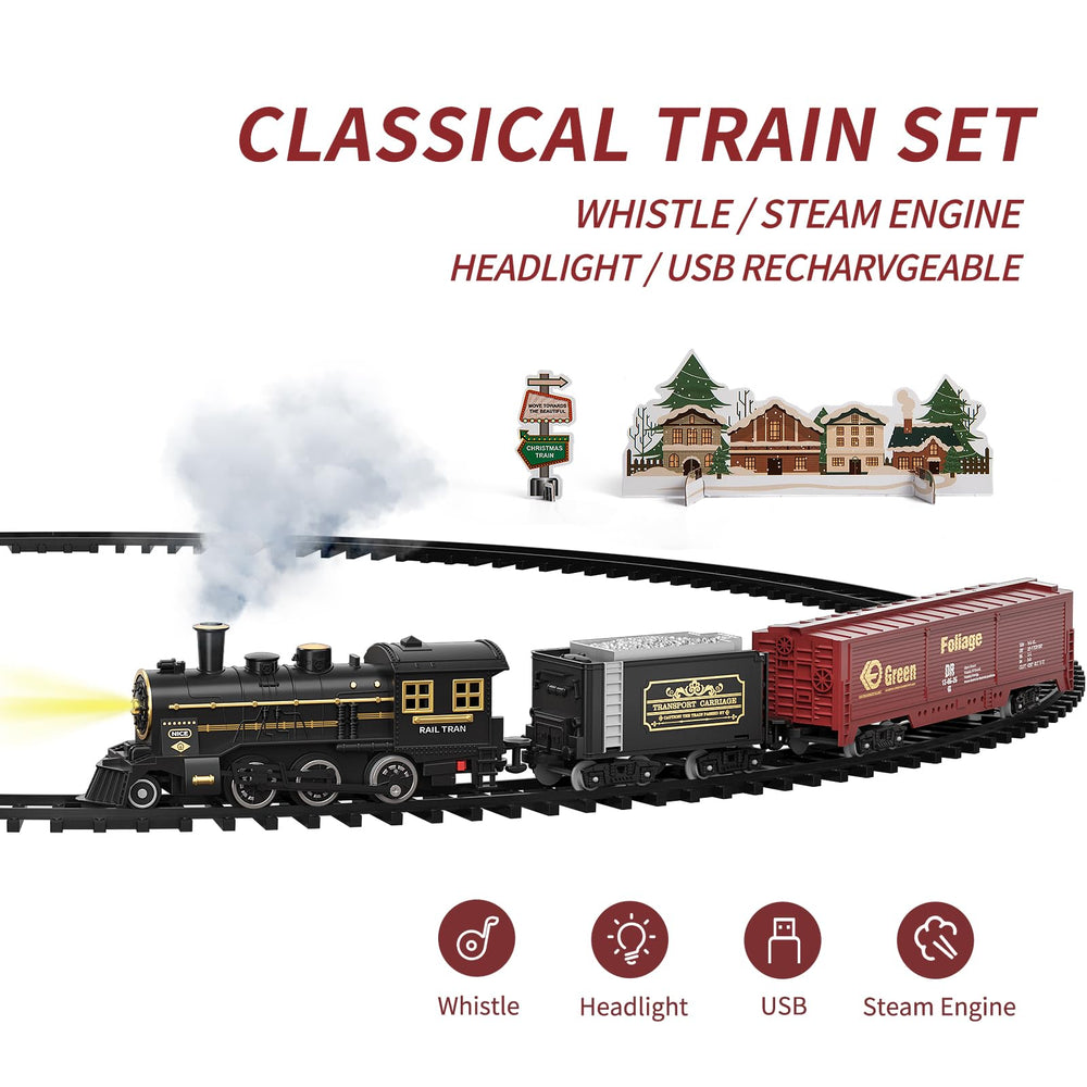 TEMI steam train water reservoir and smoke effect add realism during playtime.