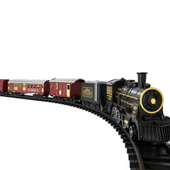 TEMI train set steam locomotive with lights and smoke for immersive play
