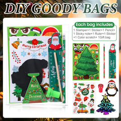 Tenceur Christmas notebooks and scratch papers plus gift bags for stocking stuffers