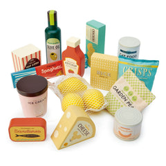 Tender Leaf Toys tomato sauce tin invites authentic grocery display and imaginative cooking scenarios