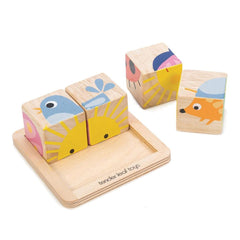 Pretty window box packaging for Tender Leaf Toys Baby Blocks