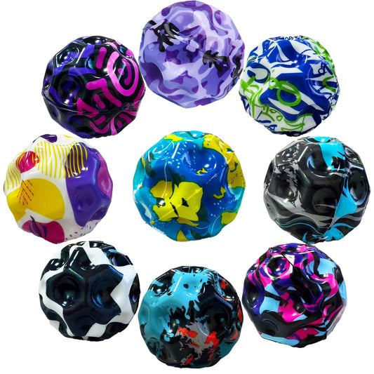 Tendry Moon Ball 3-inch multi-color pack for lively indoor play and hand-eye coordination practice