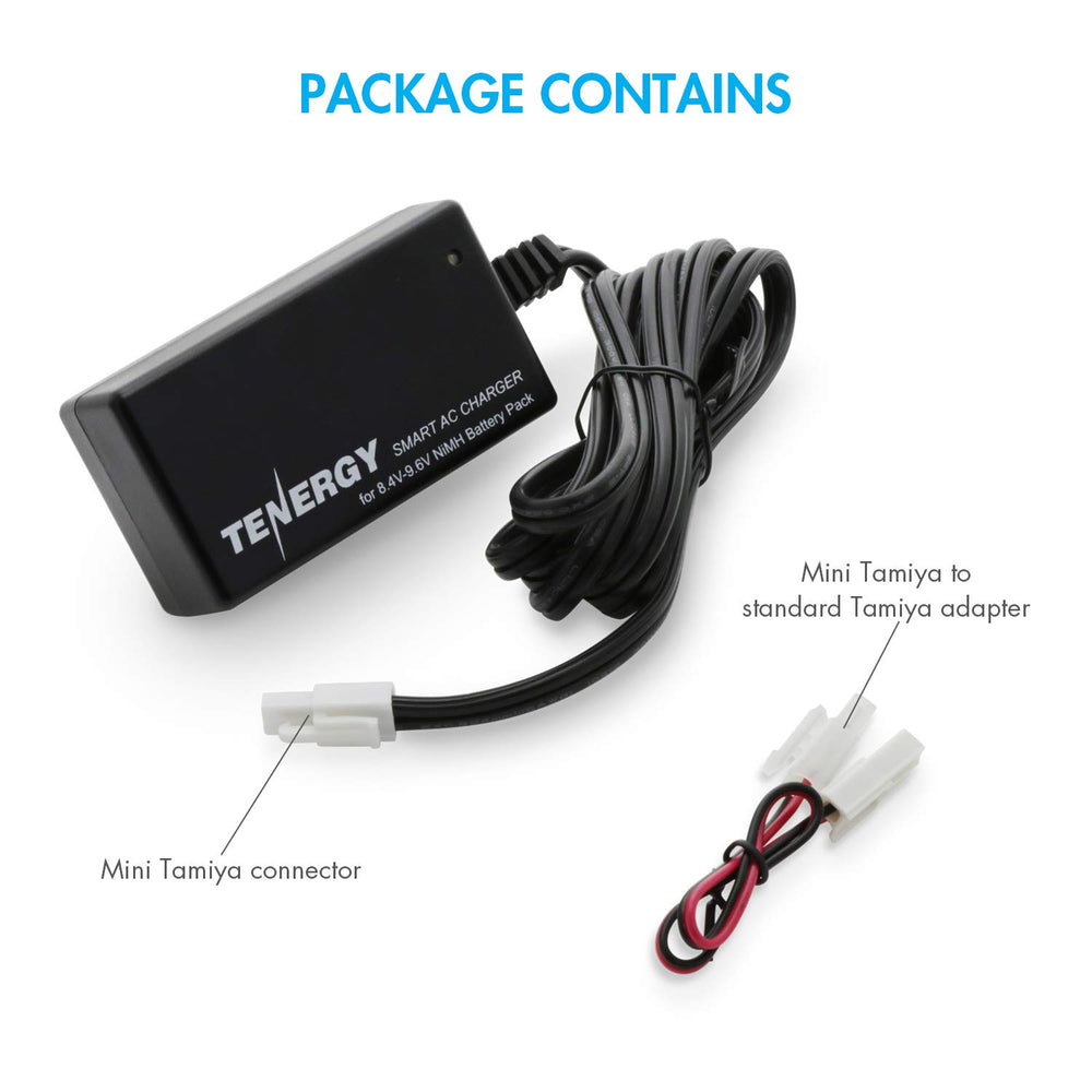 Tenergy smart charger LED indicators clearly show charging status.