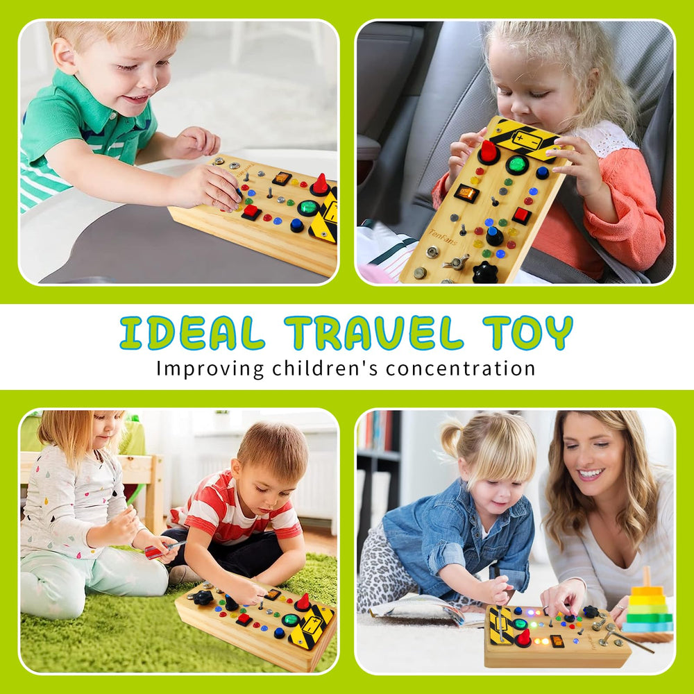 TenFans Busy Board includes small parts; parental supervision advised.