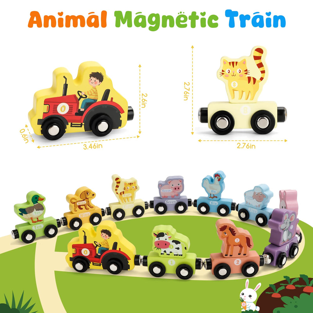 TenFans toddler playing with train demonstrates engaging hands-on learning activity.
