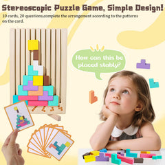 Tengantongda natural basswood texture provides durable, safe play for little hands.