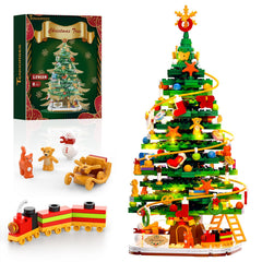 Tenhorses Christmas tree blocks with LED lights provide a cozy tabletop display