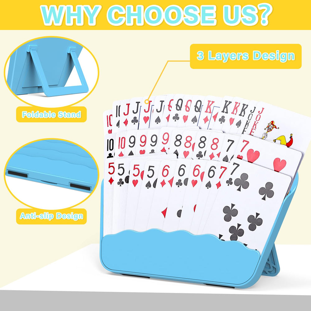 Tenyond non-slip base keeps cards stable during play