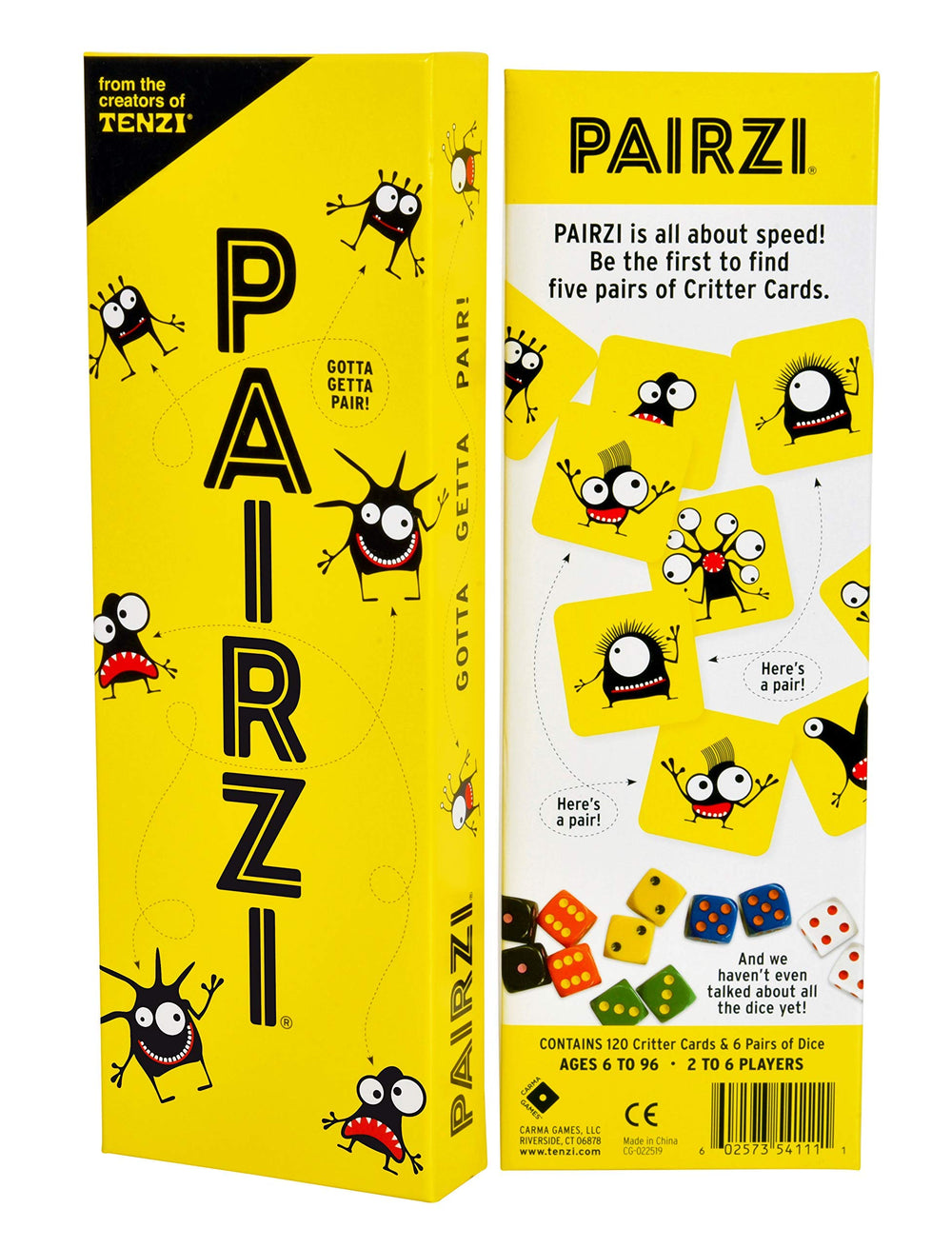 TENZI PAIRZI critters cards in action boosting speed and memory