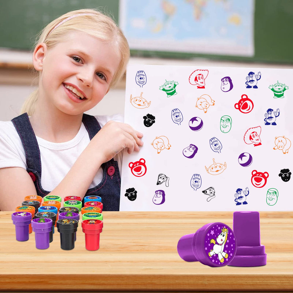 TEOY toy-inspired stamps enhance themed party decorations