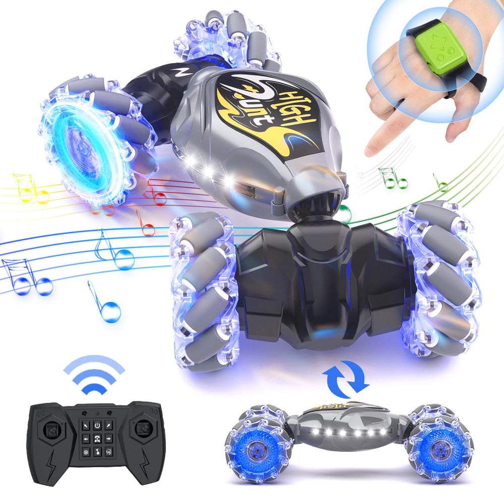 Terucle RC car performing 360° stunt for indoor play and flair