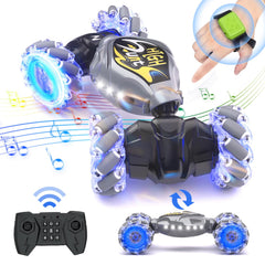 Terucle RC car performing 360° stunt for indoor play and flair