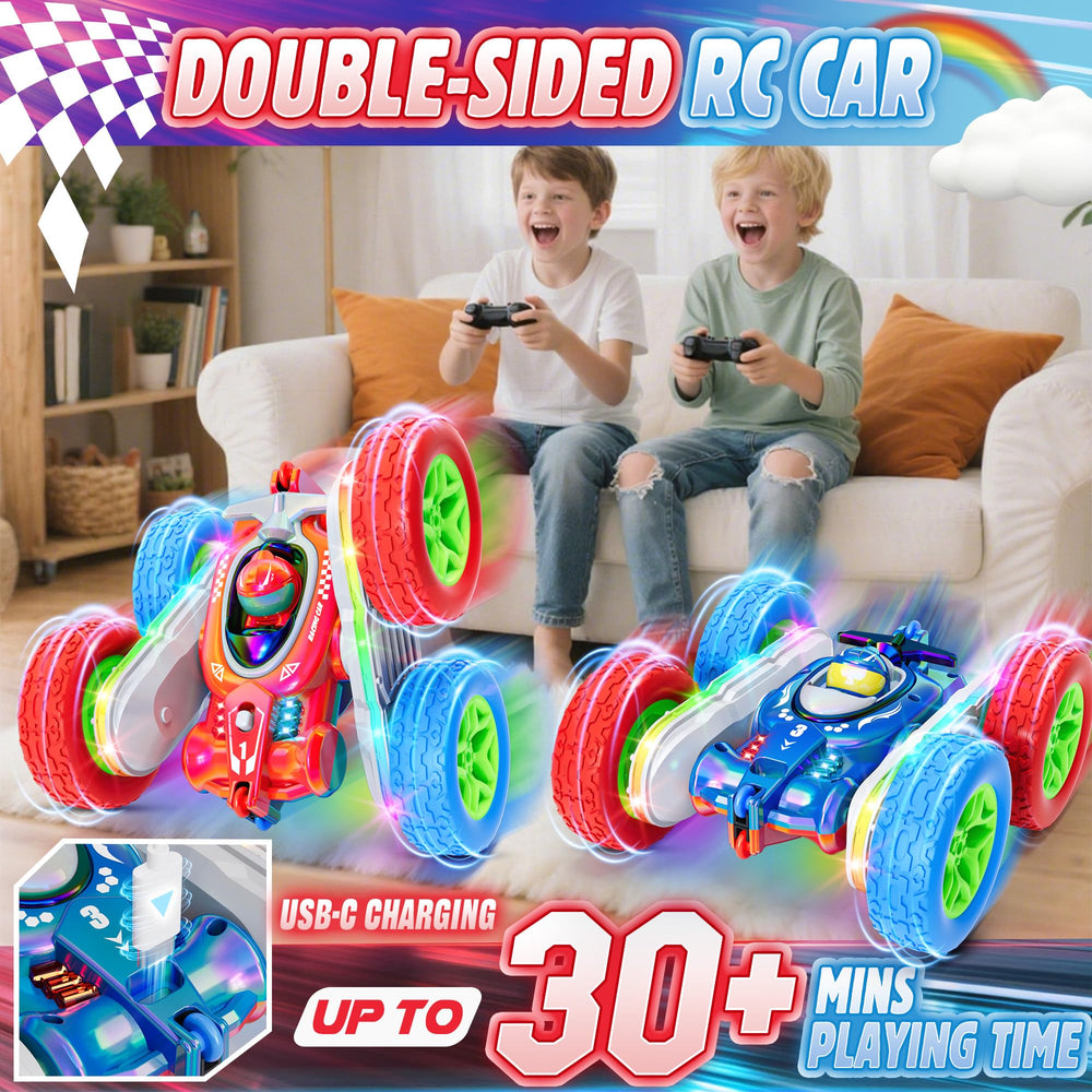 Terucle RC car with LED strip lights enhances night play and visibility.
