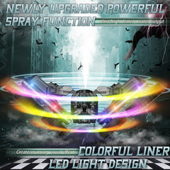 Terucle stunt truck spray function in action with vivid colors.