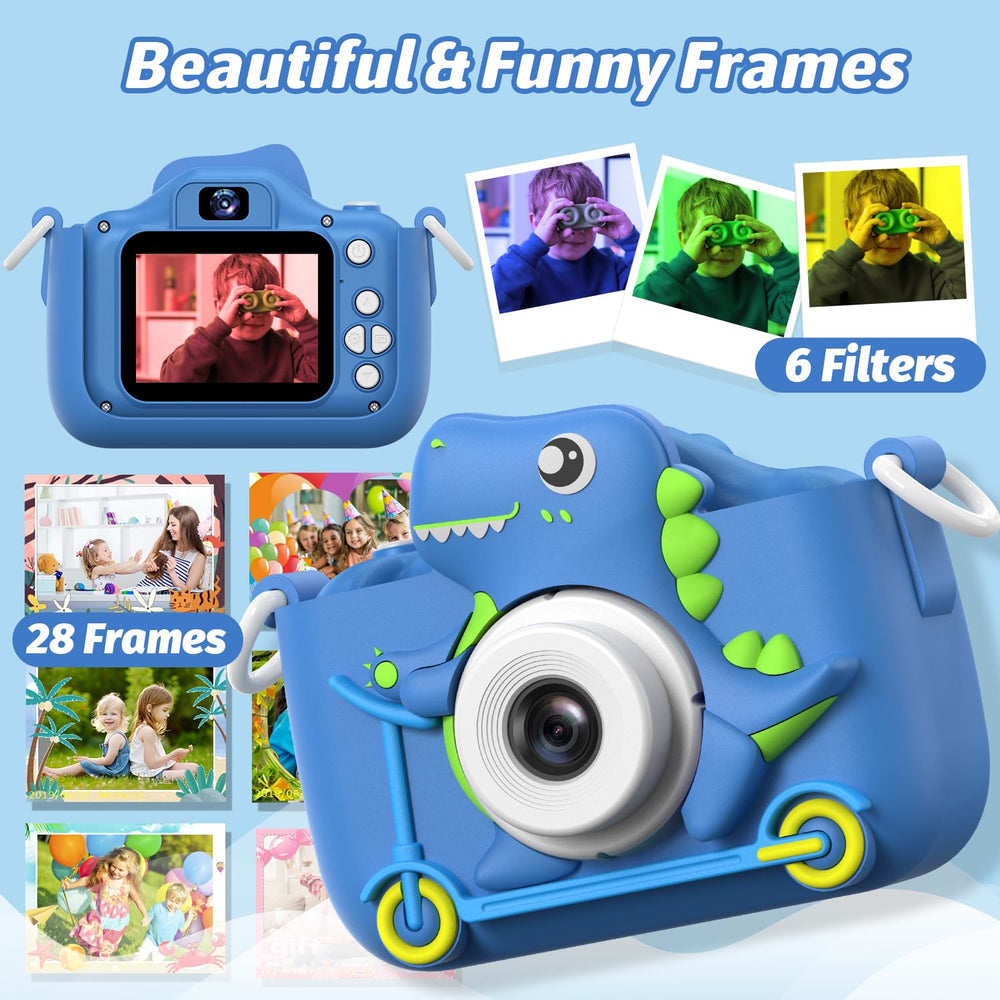 Teslahero Kids Camera being used outdoors by a child, ideal for outdoor moments.