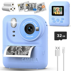 Teslahero Kids Camera front view highlights kid-friendly design.