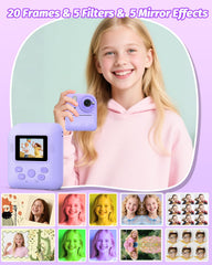 Teslahero Kids Camera built in 1500mAh battery for extended play